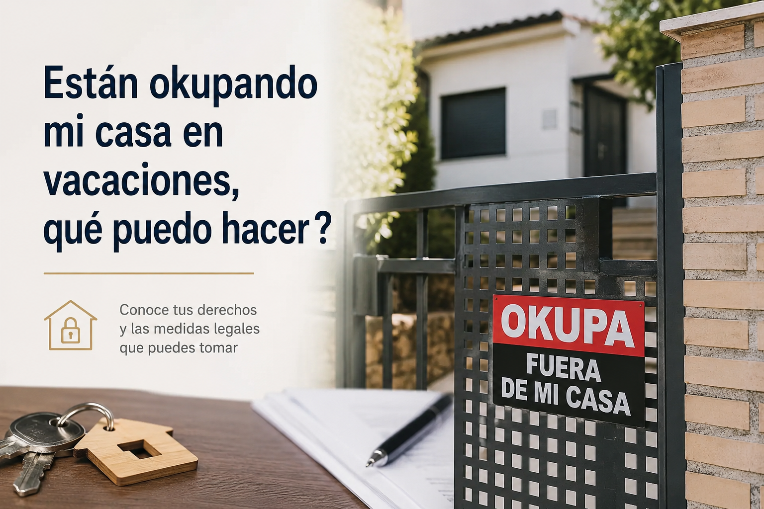 Okupan mi casa tras las vacaciones, ¿qué puedo hacer?
